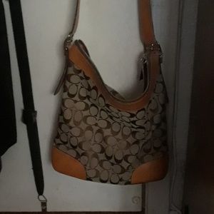 Coach signature crossbody